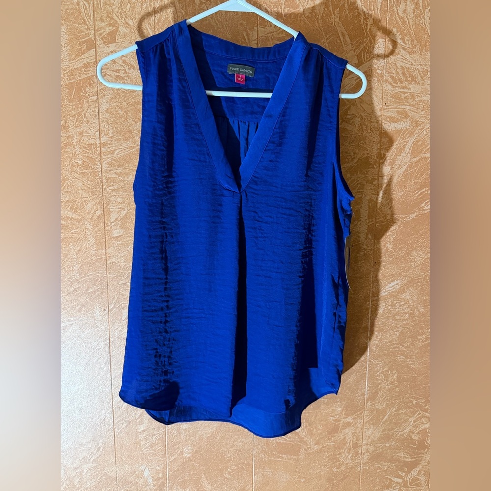 Vince Camuto Royal Blue Sleeveless Blouse